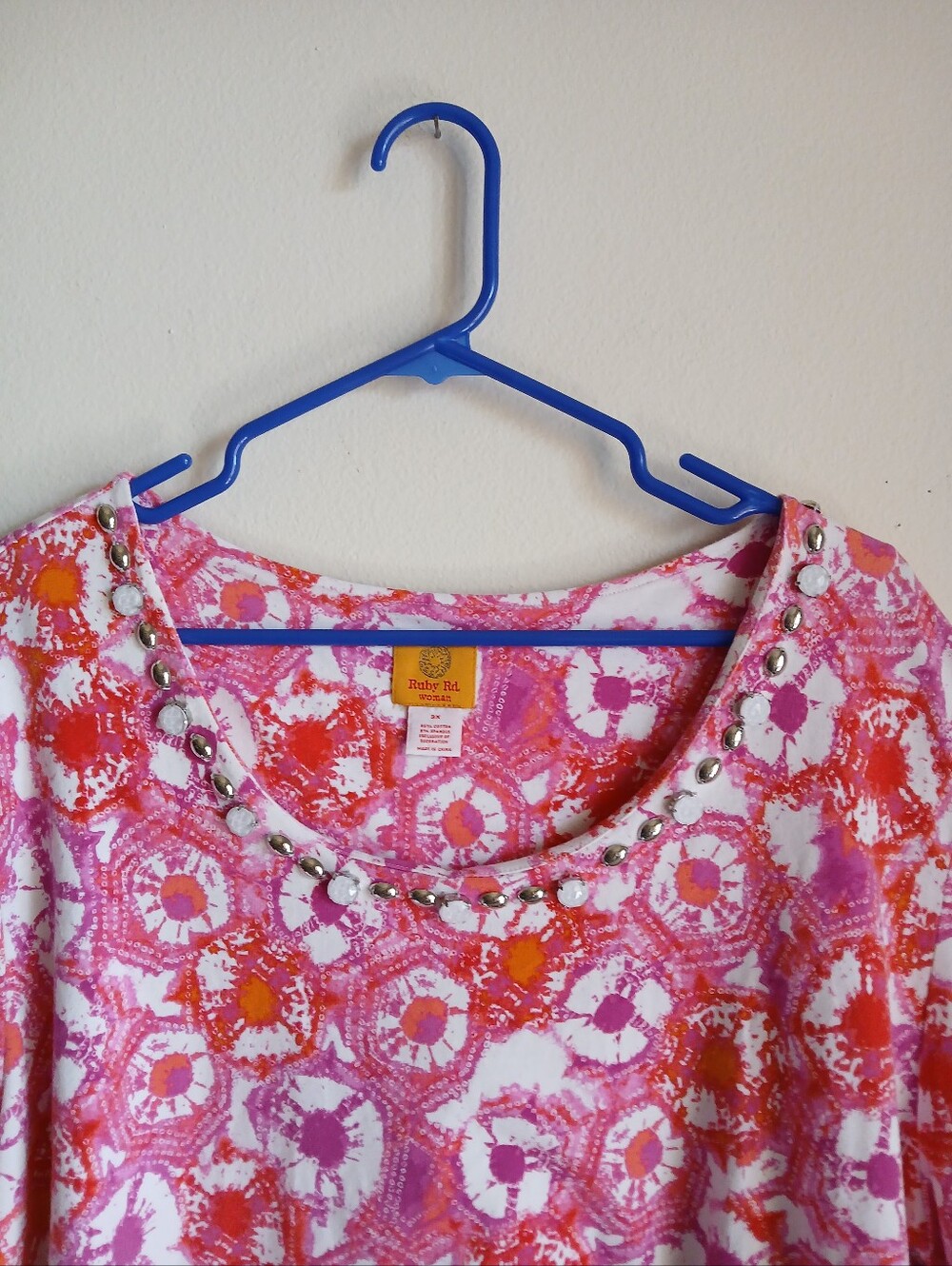 Ruby Rd. Top Size 3X Beaded - Picture 2 of 12
